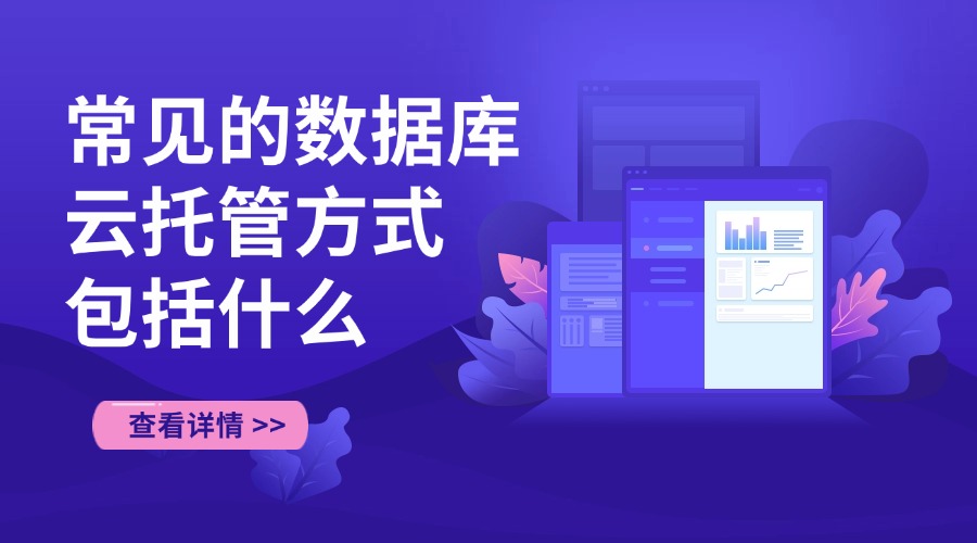 常见的数据库云托管方式包括什么