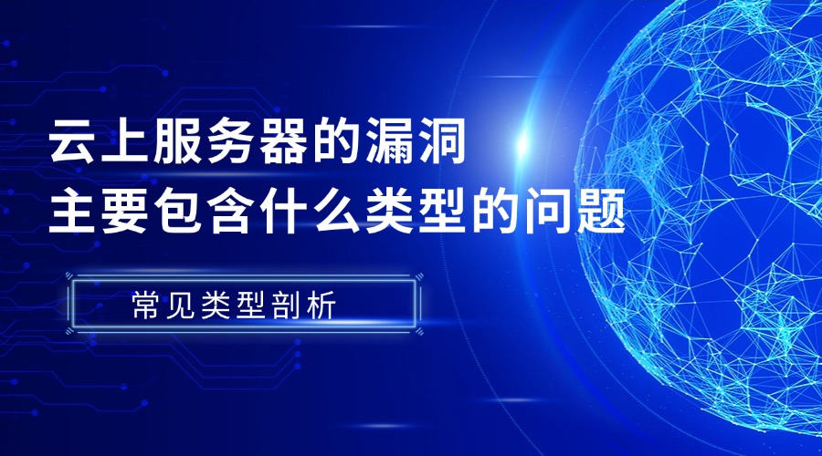 云上服务器的漏洞主要包含什么类型的问题？