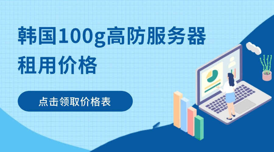 韩国100g高防服务器租用价格表